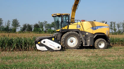 Domai Cutting Head Fitted to New Holland Forager